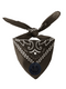 Scarf 3D Smiley Black Glitter - Black